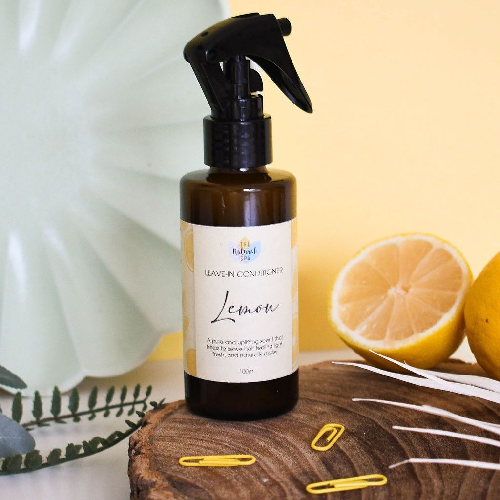 Lemon Leave-In Conditioner | Natural Hair Conditioner for Dry, Damaged & Frizzy Hair | Lightweight Vegan Hair Care for All Hair Types-0