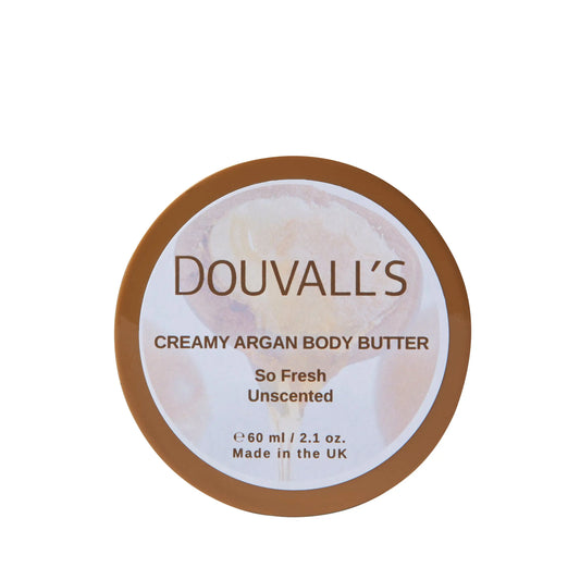 DOUVALL'S Douvalls Argan Bodybutter feuchtigkeitsspendende Körperbutter in 5 Duftnoten 60 ml