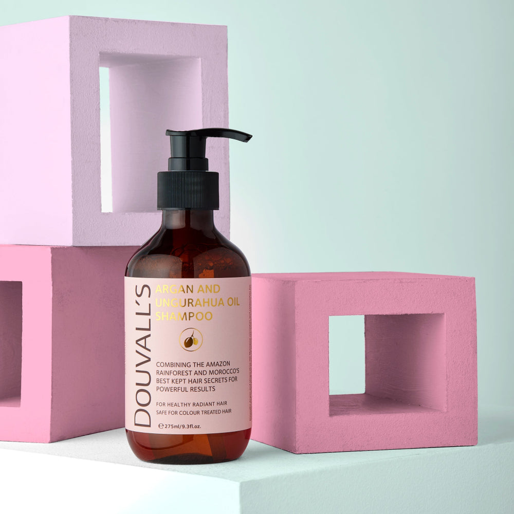 DOUVALL'S BEAUTY ARGANÖL SHAMPOO 275ml - Spender mit Deko