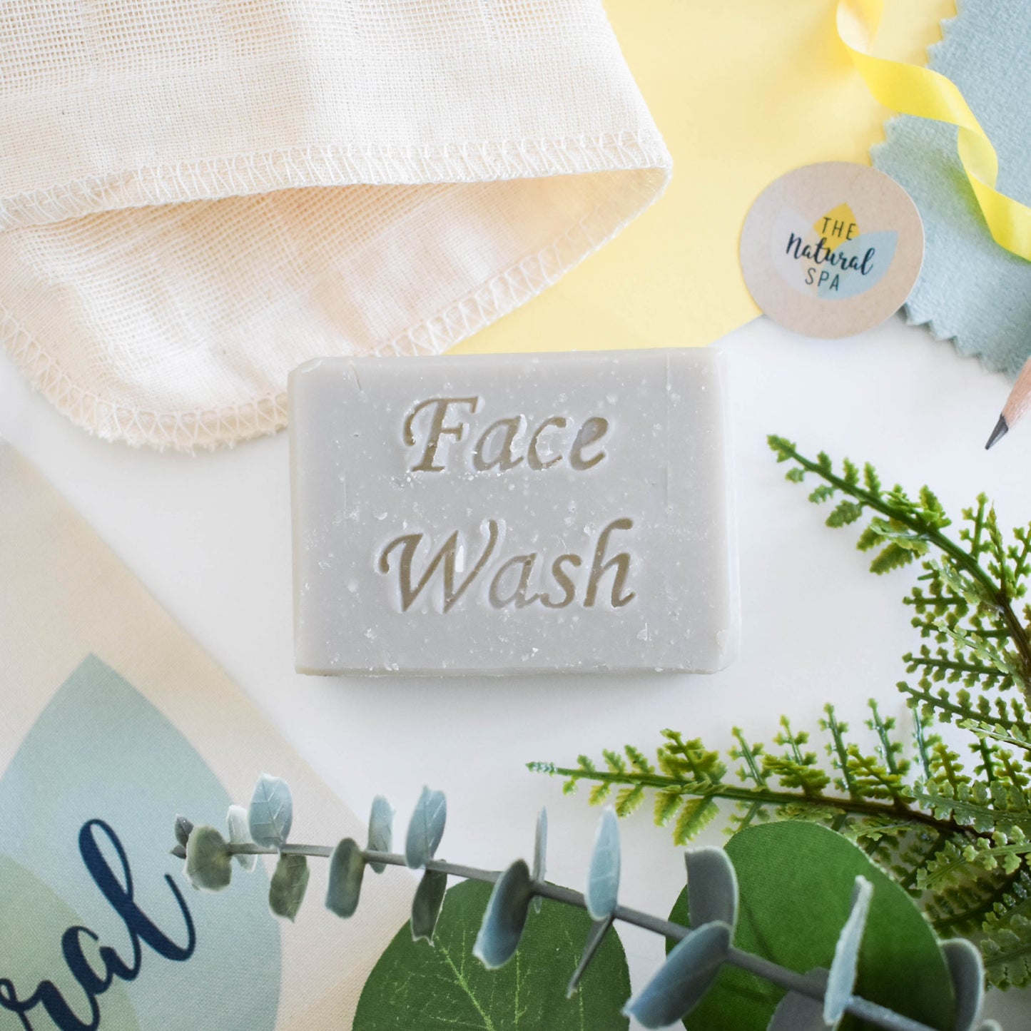 Exfoliating Face Wash Bar | Patchouli, Clary Sage & Sweet Orange | Natural Facial Cleanser with Gentle Scrub | Vegan, Plastic-Free Skincare-0
