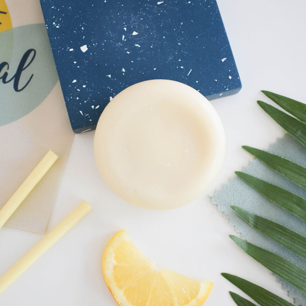 Lemon Solid Conditioner Bar | Natural Hair Conditioner for All Hair Types | Vegan, Plastic-Free Hair Care-3