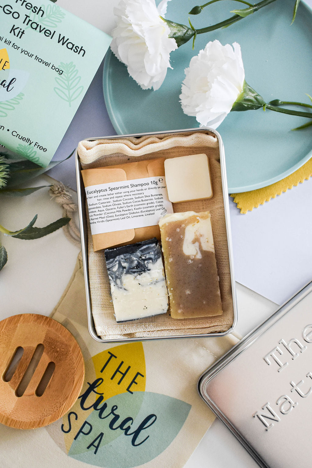 Citrus Mini Travel Wash Kit | Natural “On the Go” Shampoo, Conditioner & SoapSet | Vegan, Plastic-Free Hair Care | Perfect Travel Gift-3