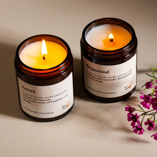 HEY CHALKY Duftkerze im Glas Sol e Mare 155g - moodbild