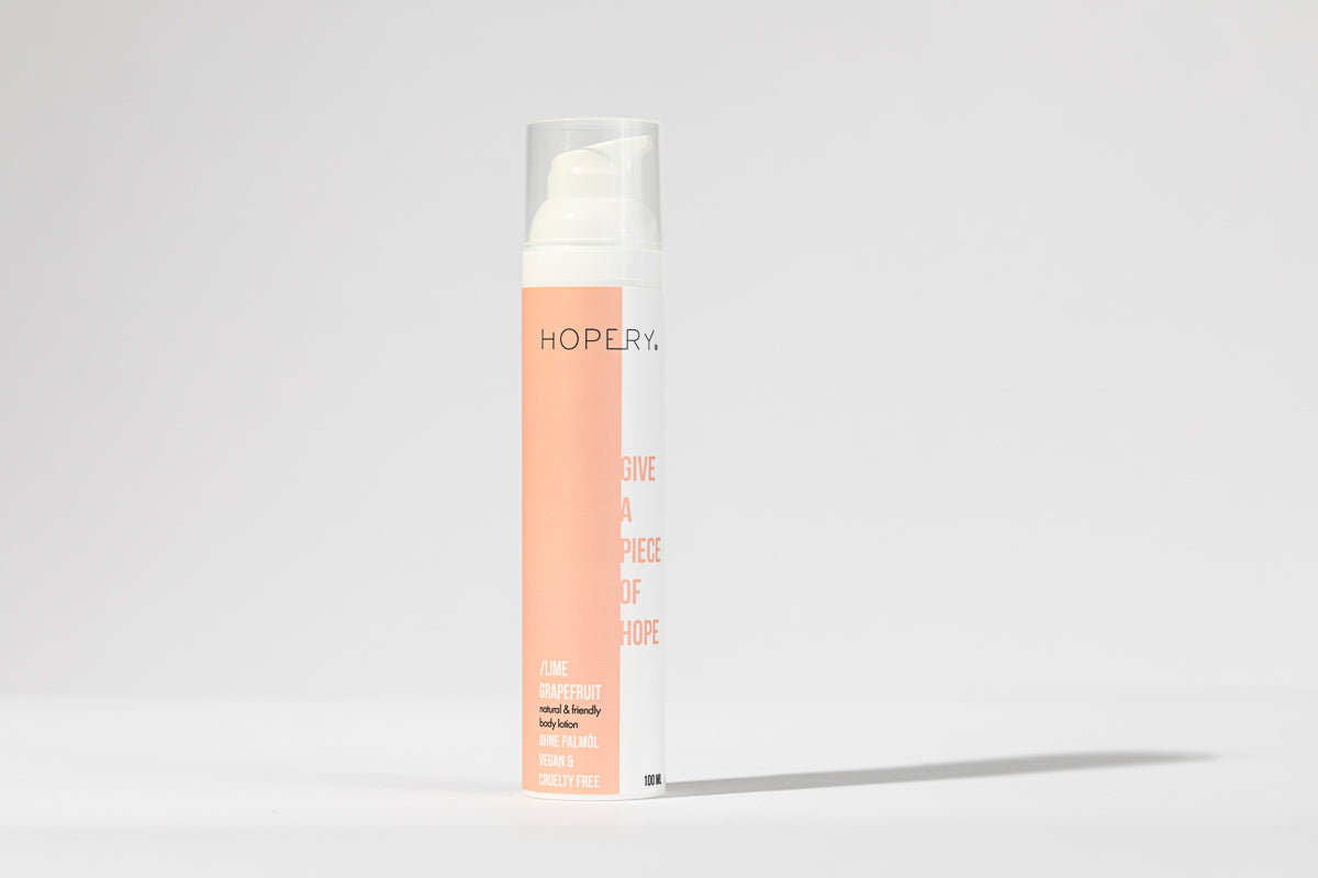 HOPERY Lime Grapefruit Bodylotion für glatte Haut 200 ml