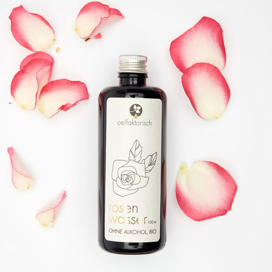 OELFAKTORISCH Rosenhydrolat Rosenwasser aus der Damaszener-Rose 100 ml / 50 ml / 10 ml