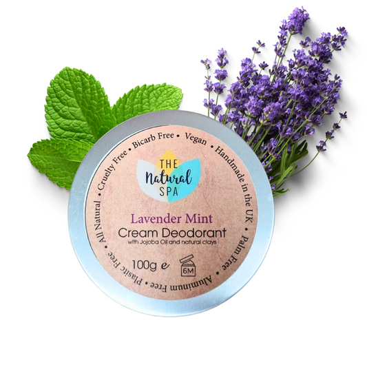 Lavender Mint Cream Deodorant Balm | Natural Bicarb & Aluminium-Free | Gentle, Vegan, Plastic-Free Odour Protection-1
