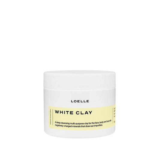 LOELLE ORGNANICS Gesichtsmaske Tonerde aus Marokko weiß 150g - Tigel