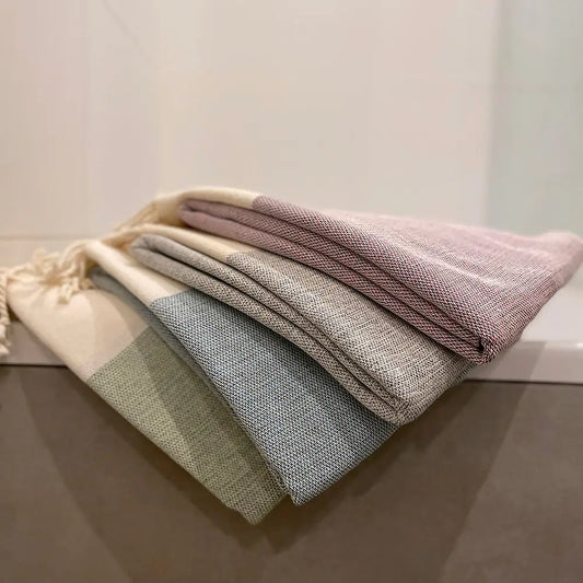 MADEATHAND Hamamtuch "ZEN" 100% BAUMWOLLE - Farbauswahl