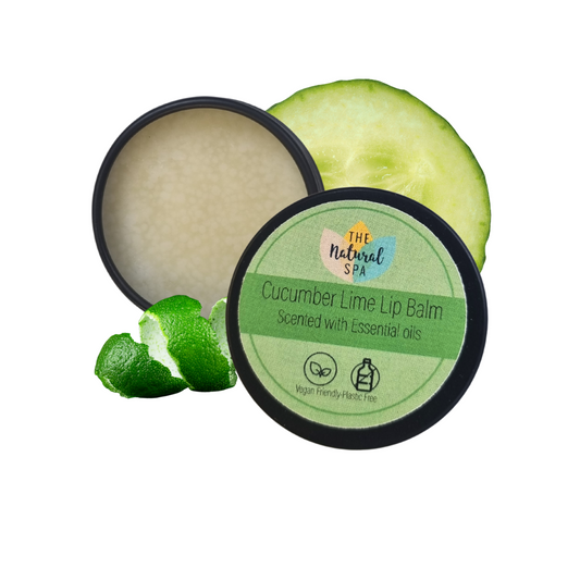 Cucumber Lime Natural Lip Balm | Vegan, Hydrating & Nourishing | Plastic-Free, Handmade Lip Care-1