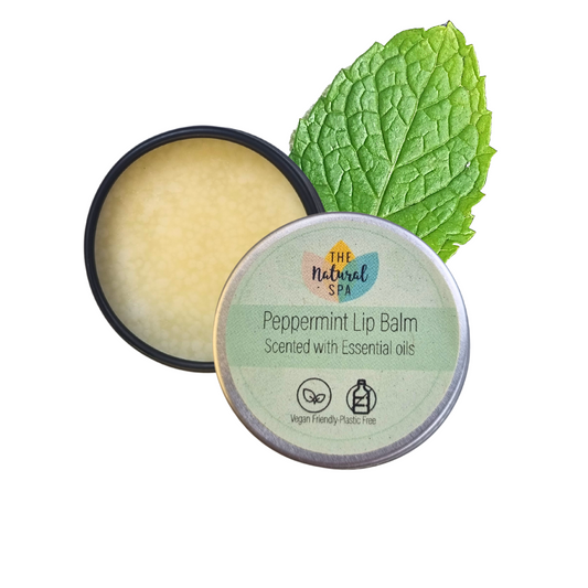 Peppermint Natural Lip Balm | Vegan, Hydrating & Nourishing | Plastic-Free, Handmade Lip Care-1