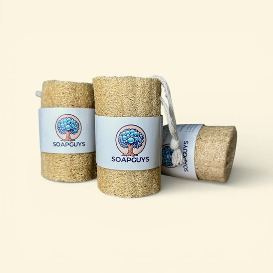 SOAPGUYS Luffa Schwamm braun sanftes Peeling für empfindliche Haut