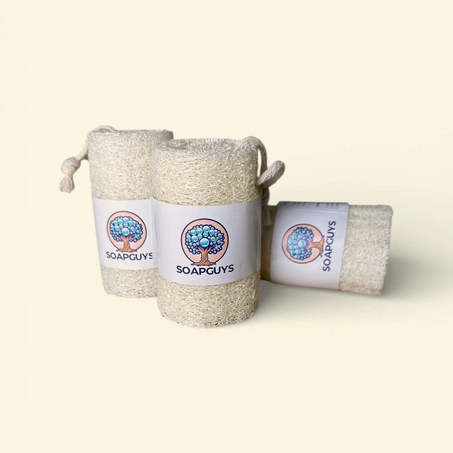 SOAPGUYS Luffa Schwamm weiss sanftes Peeling für empfindliche Haut 1 Stück