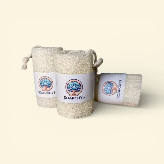 SOAPGUYS Luffa Schwamm weiss sanftes Peeling für empfindliche Haut 1 Stück
