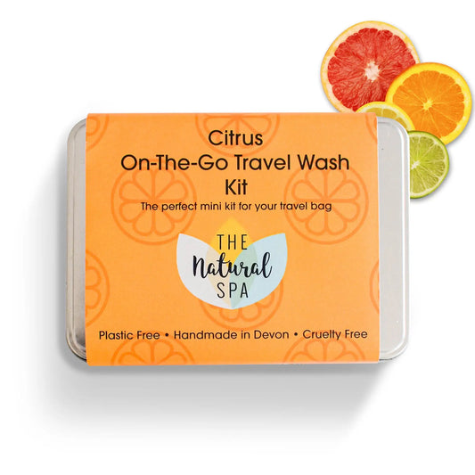 THE NATURAL SPA Reise Waschset mit Shampoo Conditioner und Seife 60 g