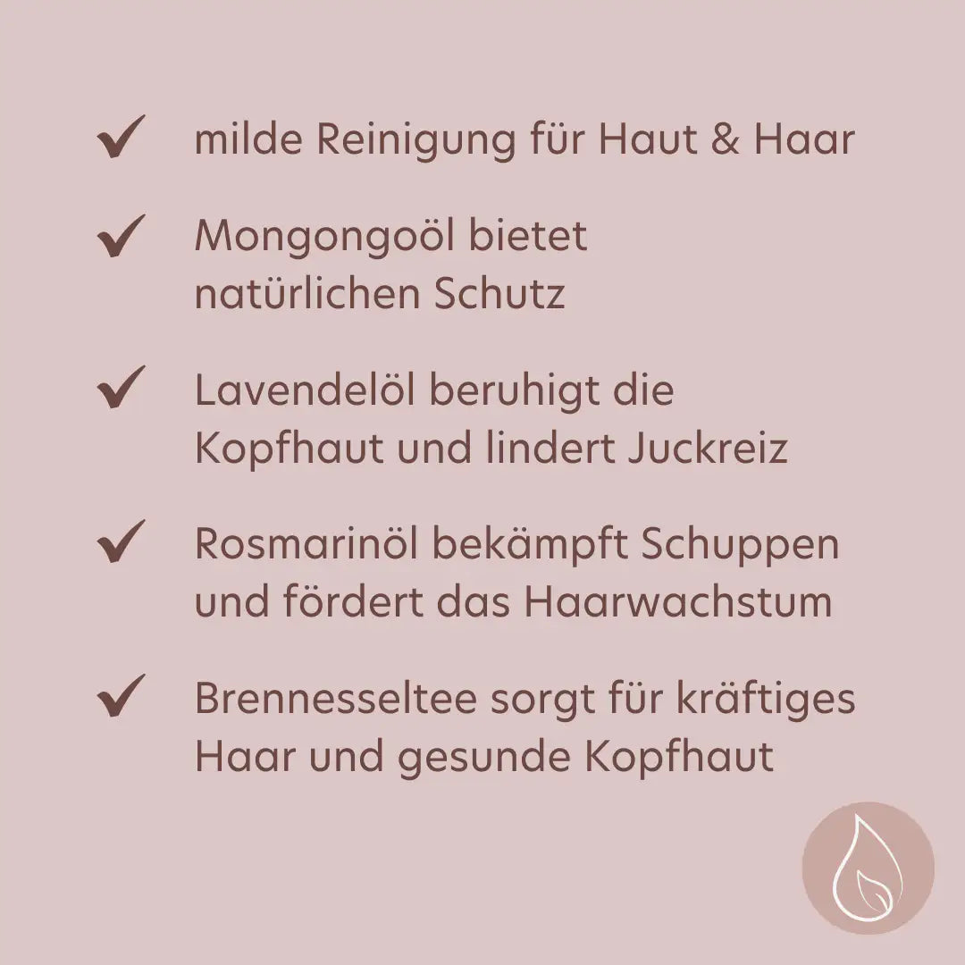 ROSAS NATURKOSMETIK Haarseife Mongongo für gesundes Haar und Kopfhaut 100g