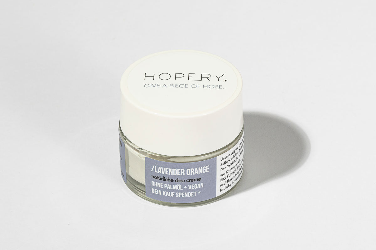 HOPERY Lavendel Orange Deocreme ohne Aluminium 50 ml