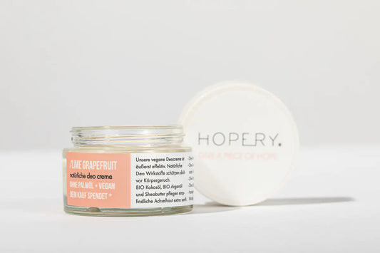 HOPERY | Lime Grapefruit Deo Creme | Vegane Deocreme ohne Aluminium 50 ml