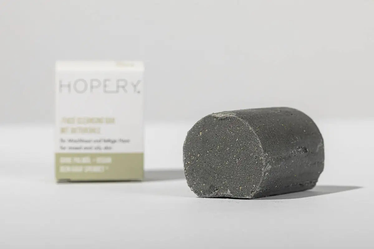 HOPERY Face Cleansing Bar mit Aktivkohle für sanfte Gesichtsreinigung 100 g