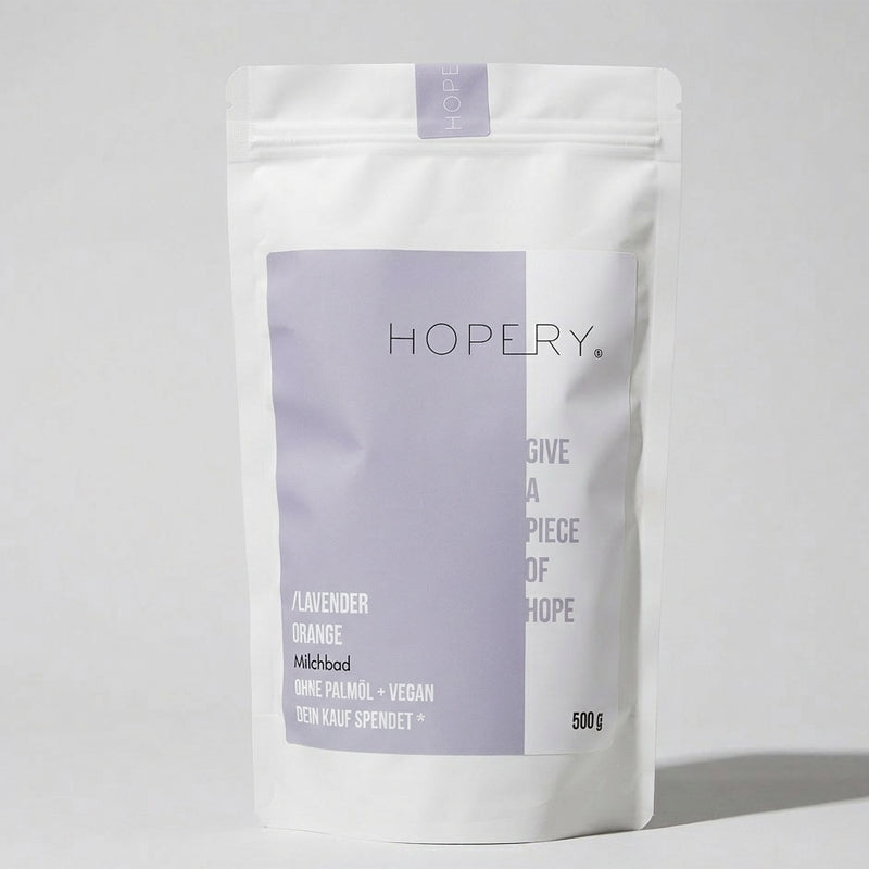 HOPERY Lavender Orange Milchbad pflegend 70 g oder 500 g