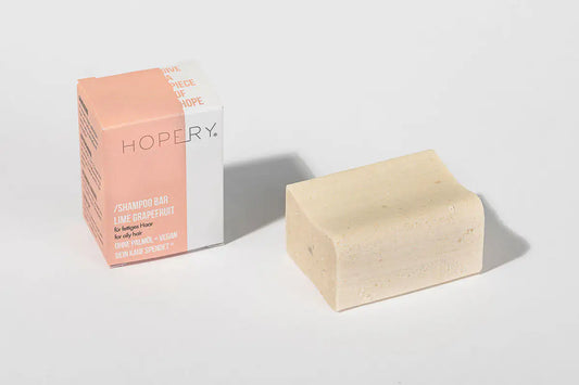 HOPERY Lime Grapefruit Shampoo Bar für leicht fettendes Haar 80g