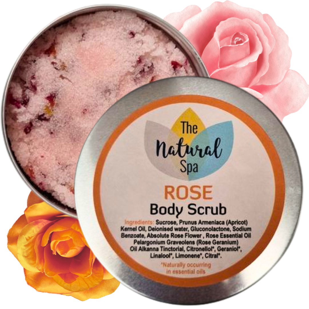 Rose Sugar Scrub | Natural Exfoliating Body Scrub for Smooth, Glowing Skin | Vegan, Plastic-Free Skincare | 2 Size Options-5