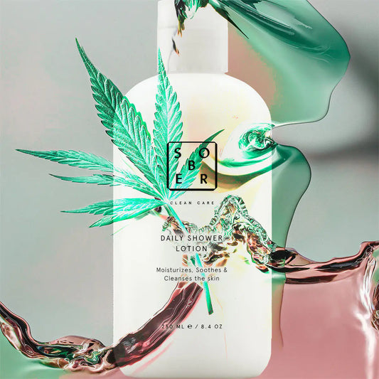 SOBER BERLIN Daily Shower Lotion 250ml - Flasche mit Deko