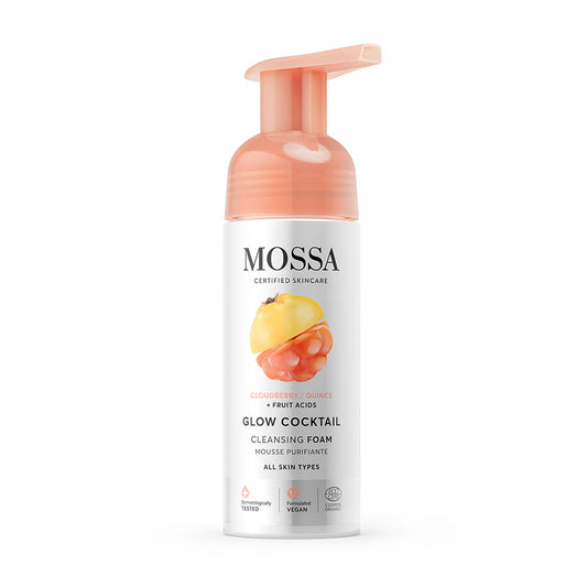  MOSSA | GLOW COCKTAIL REINIGUNGS-SCHAUM | GESICHTSREINIGUNG FÜR STRAHLENDEN TEINT | 150ml Normaler Preis-0