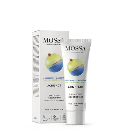 MOSSA | ACNE ACT AUSGLEICHENDE FEUCHTIGKEITSCREME | BEI UNREINER HAUT & AKNE | 50ml-1