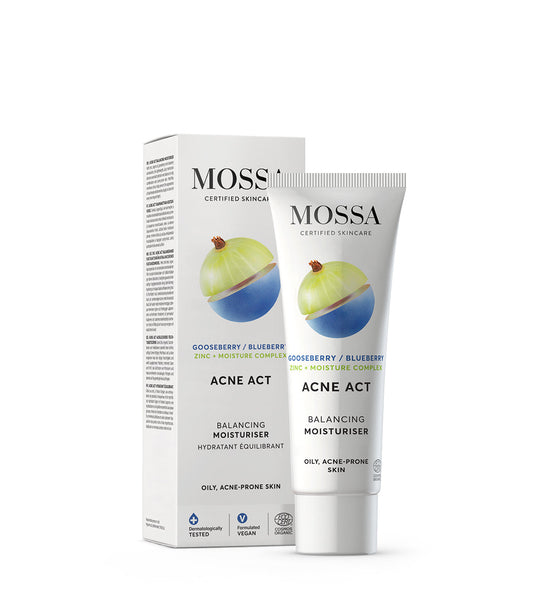MOSSA | ACNE ACT AUSGLEICHENDE FEUCHTIGKEITSCREME | BEI UNREINER HAUT & AKNE | 50ml-1