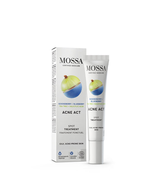MOSSA | ACNE ACT SPOT TREATMENT | BEHANDELT PICKEL & UNREINE HAUT | 15ml-1