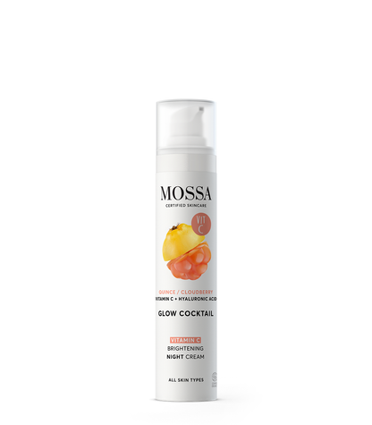 MOSSA | GLOW COCKTAIL VITAMIN C NACHT-CREME | VITAMIN C GESICHTSCREME FÜR STRAHLENDE HAUT | 50ml-0
