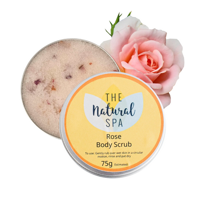 THE NATURAL SPA Rosen Zuckerpeeling natürliches Körperpeeling 3 Größen