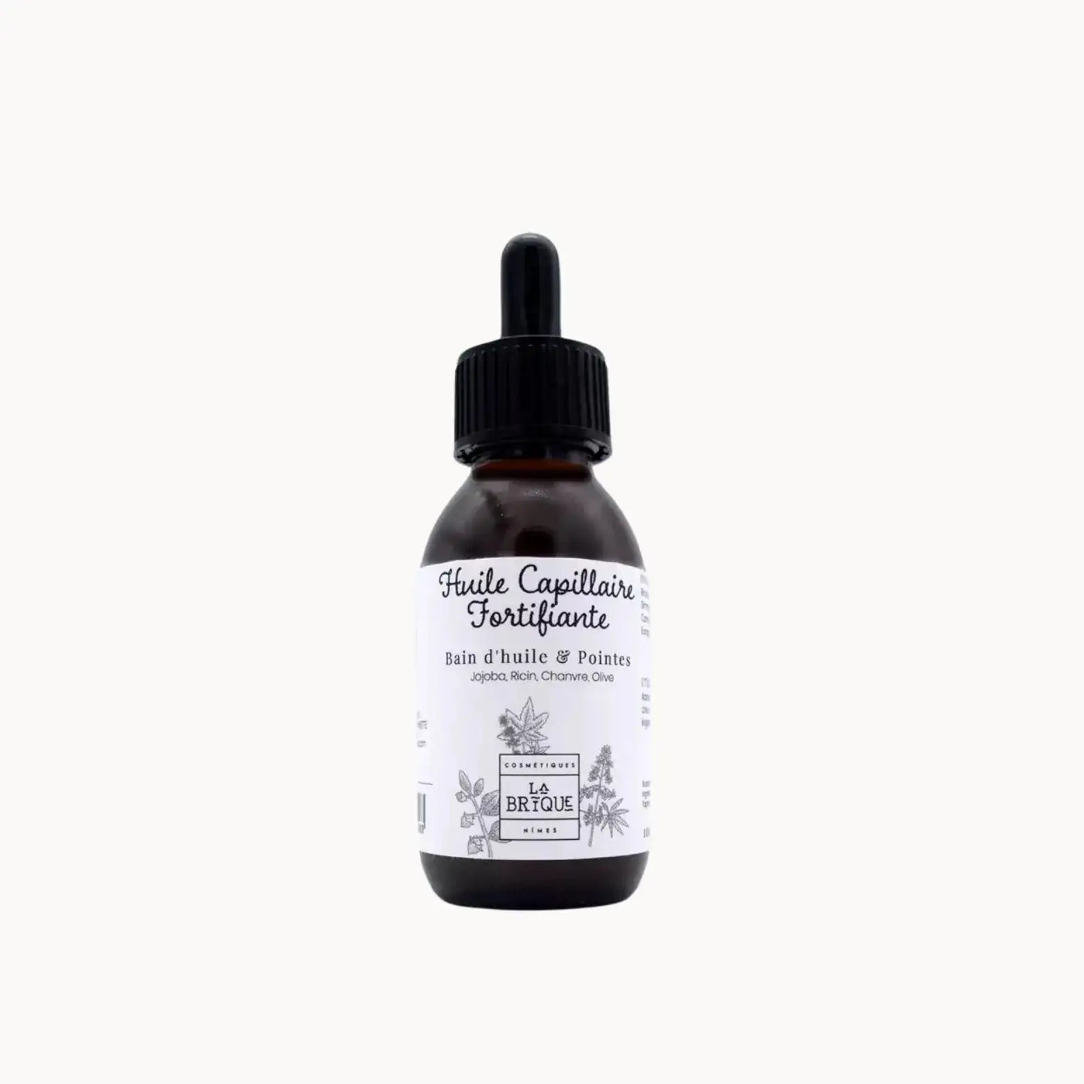 ATELIERS LA BRIQUE stärkendes Haaröl Rizinus Jojoba Hanf Oliven 100 ml