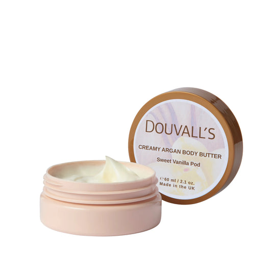 DOUVALL'S Douvalls Argan Bodybutter feuchtigkeitsspendende Körperbutter in 5 Duftnoten 60 ml