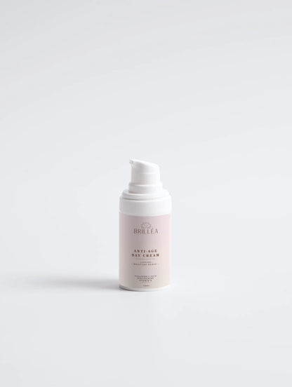 BRILLÉA Anti-Age Tagescreme mit Hyaluron & Marinen Wirkstoffen für Feuchtigkeit & Glättung 15 ml
