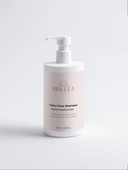 BRILLÉA Colour Care Shampoo Pfirsich-Grapefruit Farbpflege für gefärbtes Haar 400 ml