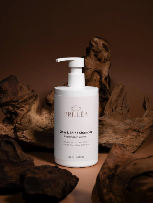 BRILLÉA Gloss Shampoo glanz & Pflege für strapaziertes Haar 400 ml