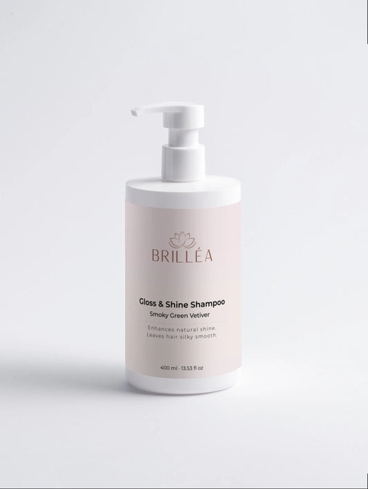 BRILLÉA Gloss Shampoo glanz & Pflege für strapaziertes Haar 400 ml