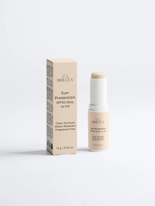 BRILLÉA Sonnenschutz Stick SPF50 mineralischer Sonnenschutz ohne Tönung 7 g