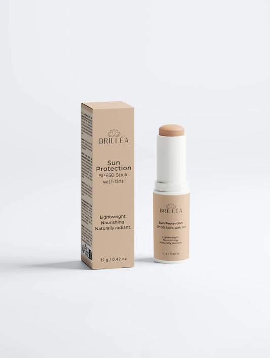 BRILLÉA Sonnenschutz Stick mit Tönung SPF 50 & natürlicher Pflege 12 g
