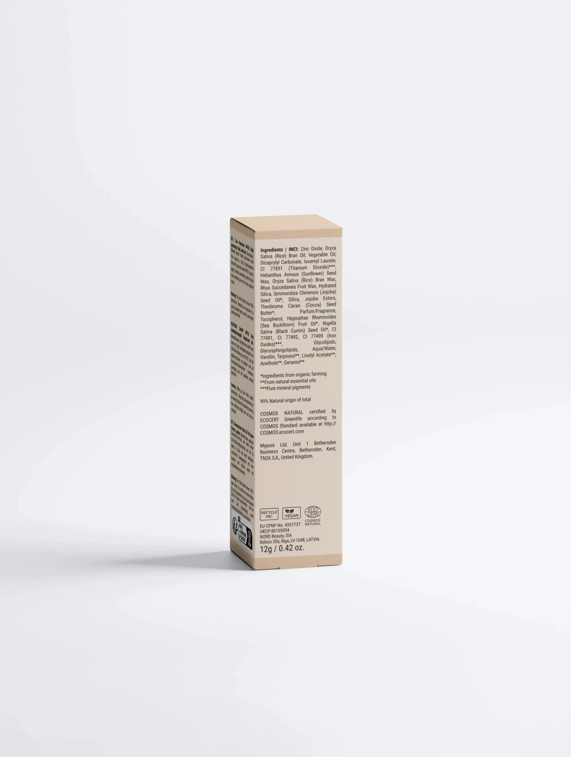 BRILLÉA Sonnenschutz Stick mit Tönung SPF 50 & natürlicher Pflege 12 g