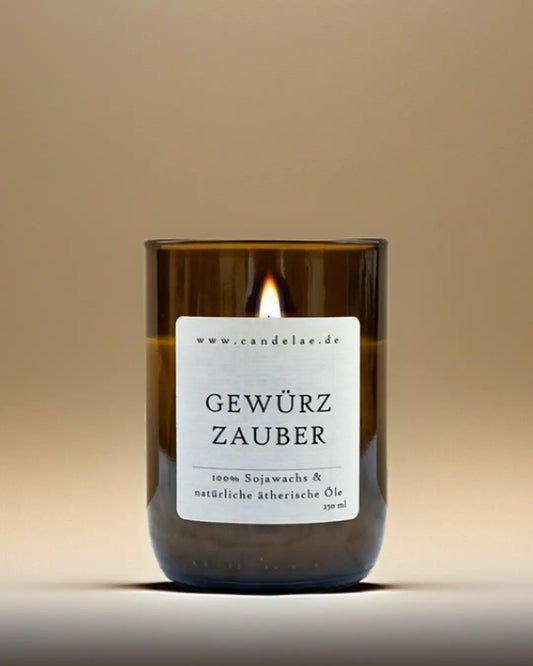 CANDELAE GEWÜRZZAUBER Duftkerze Sojawachs mit würzigem Aroma 250 ml