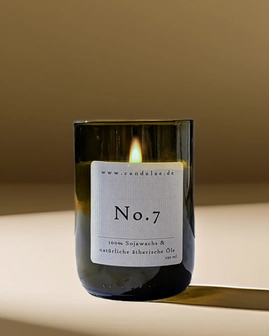 CANDELAE NO.7 natürliche Duftkerze mit ätherischen Ölen für kraftvolle Entspannung 250 ml