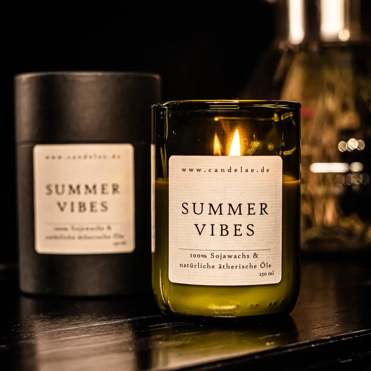 CANDELAE SUMMER VIBES Duftkerze aus Sojawachs für eine sommerliche Frische 250 ml