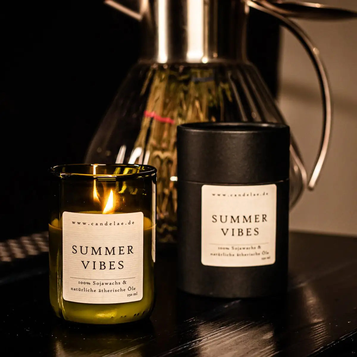 CANDELAE SUMMER VIBES Duftkerze aus Sojawachs für eine sommerliche Frische 250 ml