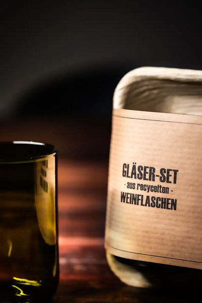 CANDELAE Trinkgläser aus alten Weinflaschen
