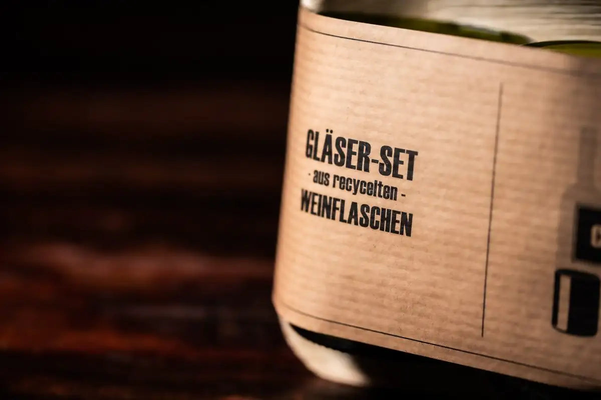 CANDELAE Trinkgläser aus alten Weinflaschen