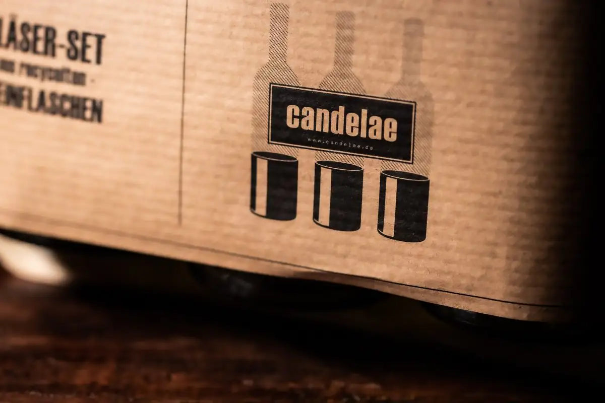 CANDELAE Trinkgläser aus alten Weinflaschen