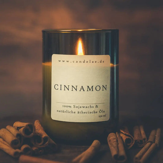 CANDELAE ZIMT Duftkerze aus Sojawachs warmes Aroma 250 ml