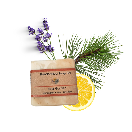 Eves Garden Cold Process Soap Bar | Lemongrass, Lavender & Pine Natural Handcrafted Soap | Vegan, Plastic-Free Skincare | 3 Styles Available-1